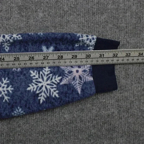 CARISMA fleece pajama top XL blue with‎ white snowflakes - Picture 8 of 10